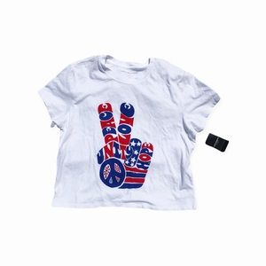 Lucky Brand American USA Peace Tee Shirt NWT